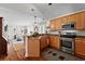 Well-equipped kitchen with stainless steel appliances and breakfast bar overlooking the living area at 144 Murray Hill Ne Ave, Atlanta, GA 30317