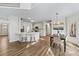 Open concept kitchen and dining area with an island and lots of natural light at 724 Eastwood Rise, Stone Mountain, GA 30087