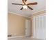 Bedroom featuring neutral walls, ceiling fan, and closet at 870 Richmond Hill Dr, Marietta, GA 30068