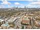 Beautiful city skyline view from an aerial perspective of neighborhood with a clear blue sky overhead at 970 Drewry Ne St, Atlanta, GA 30306