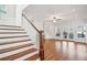 Cozy living area with access to the upper floors and back deck at 970 Drewry Ne St, Atlanta, GA 30306
