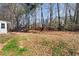 Spacious backyard with mature trees, offering privacy and natural beauty at 1267 Huntington Place Cir, Lithonia, GA 30058