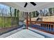 Inviting covered porch featuring a ceiling fan and stained wood columns, perfect for outdoor relaxation at 2767 3Rd Sw Ave, Atlanta, GA 30315