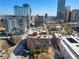 A high-angle shot looking towards the city with an eye-level view of surrounding buildings at 115 W Peachtree Nw Pl # 602, Atlanta, GA 30313