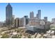 A beautiful city view filled with tall skyscrapers on a clear, sunny day at 115 W Peachtree Nw Pl # 602, Atlanta, GA 30313