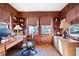 Wood-paneled office with built-in shelving and natural light at 255 Maple Nw Ave, Marietta, GA 30064