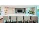 Large island bar in the modern kitchen offers seating for five at 361 17Th Nw St # 1610, Atlanta, GA 30363