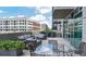 Outdoor patio with modern furniture, great for lounging and outdoor entertaining with city views at 361 17Th Nw St # 1610, Atlanta, GA 30363