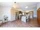 Spacious kitchen featuring a large marble island with seating at 403 Flint Hill Ct, Lawrenceville, GA 30044