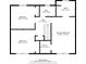 A blueprint of the home's layout, showing bedrooms and bathrooms with the dimensions at 4358 Stockton Way, Marietta, GA 30066