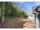 View of the backyard with mature trees and a partial view of the house's exterior at 2242 Longford Ne Ct, Marietta, GA 30066