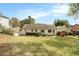 Large backyard with a well-maintained lawn and mature trees at 2107 Old Dallas Sw Rd, Marietta, GA 30064