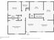 Detailed floor plan showcasing the layout of the primary bedroom, kitchen, dining room, and living spaces at 3245 Westmart Ln, Atlanta, GA 30340
