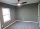 Bedroom featuring carpet, a ceiling fan, and one window at 2615 Fox Hall Ln, Atlanta, GA 30349