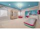 Bonus room with a distinctive ceiling, playroom area, and built-in storage at 2679 Wynnton Dr, Duluth, GA 30097