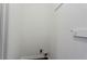 Clean and simple laundry room with easy access hookups for a washer and dryer at 5438 Zachary Dr, Stone Mountain, GA 30083
