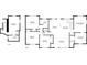 Two-story floor plan highlighting the layout of the first and second floors at 1551 Avon Ave, Atlanta, GA 30311