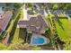 Sprawling backyard featuring a private pool, patio area, and meticulously manicured lawn at 4434 Oglethorpe Nw Loop, Acworth, GA 30101