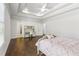 Bedroom with study area, hardwood floors and tray ceiling at 4434 Oglethorpe Nw Loop, Acworth, GA 30101