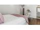 Inviting bedroom featuring a swing chair and view of the bathroom at 4434 Oglethorpe Nw Loop, Acworth, GA 30101
