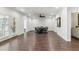 Finished basement area with tile floors, recessed lights, walkout access, and an adjacent kitchenette at 4434 Oglethorpe Nw Loop, Acworth, GA 30101
