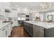 Spacious kitchen featuring a large island, stainless steel appliances, and custom cabinetry at 4434 Oglethorpe Nw Loop, Acworth, GA 30101