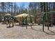 Enjoy a playground area surrounded by tall trees, perfect for outdoor play at 4434 Oglethorpe Nw Loop, Acworth, GA 30101