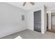 Bedroom with a fan, plush carpet and light gray paint at 3242 Kingswood Gln, Decatur, GA 30034