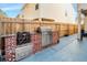 An outdoor kitchen complete with a stainless steel grill and brick surround perfect for entertaining at 158 Bryon Ln Ln, Acworth, GA 30102