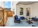 Cozy patio with seating and privacy fence, ideal for relaxation or outdoor enjoyment at 158 Bryon Ln Ln, Acworth, GA 30102
