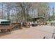 Expansive outdoor deck with seating area, perfect for entertaining or relaxing in nature at 181 Pinehurst Ln, Marietta, GA 30068