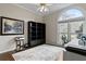 Office with large windows, built-in shelving, and stylish decor at 181 Pinehurst Ln, Marietta, GA 30068