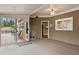 Cozy sunroom with sliding door to deck and view of backyard; a welcoming and functional space at 181 Pinehurst Ln, Marietta, GA 30068