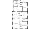 Floor plan layout of a home, including living room, dining room, kitchen, and bedrooms at 1446 Metropolitan Se Ave, Atlanta, GA 30316