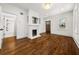 Bright living room featuring hardwood floors, a fireplace and great natural light at 1446 Metropolitan Se Ave, Atlanta, GA 30316