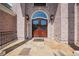 Arched, leaded glass, double front doors at 2225 Johnson Ferry Rd., Marietta, GA 30062