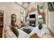 Bright living room featuring a fireplace, comfortable seating, and sophisticated decor at 2225 Johnson Ferry Rd., Marietta, GA 30062