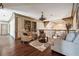 Spacious loft area with hardwood floors, a built-in bookshelf, and comfortable seating at 2225 Johnson Ferry Rd., Marietta, GA 30062