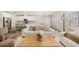 Bright living room featuring a modern decor, an open concept with a kitchen at 1761 Dosk Ave, Lawrenceville, GA 30044