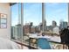 Bedroom with a workstation overlooking city views of Atlanta at 860 Peachtree Ne St # 2001, Atlanta, GA 30308