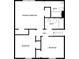 Upstairs floor plan featuring a main bedroom with en-suite bathroom and two bedrooms that share a bathroom at 10839 Mallard Dr, Jonesboro, GA 30238