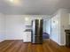 Spacious kitchen boasts stainless steel appliances and a view to the living room at 10839 Mallard Dr, Jonesboro, GA 30238