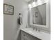 Stylish bathroom features a modern vanity and framed decor at 6606 Wellington Sq, Norcross, GA 30093
