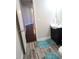 Bathroom featuring gray vinyl flooring and pedestal sink at 2622 Glenbrook, Loganville, GA 30012