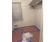 Bright closet with window being remodeled with taped floor at 457 Rockborough Ter, Stone Mountain, GA 30083