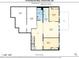 Finished basement floor plan highlighting rec room, bedrooms, bathroom, storage, and utility room at 23 Knollwood Nw Way, Cartersville, GA 30121