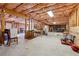 Large unfinished basement with exposed insulation and room for various activities at 509 Plantation Creek Dr, Loganville, GA 30052