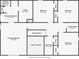 Upper level floor plan showing bedrooms, bathrooms, laundry room, and closets at 1227 Clear Stream Rdg, Auburn, GA 30011