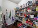 Organized walk-in pantry with wire shelving, providing ample storage space for food and household items at 1227 Clear Stream Rdg, Auburn, GA 30011