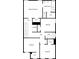 Upstairs floor plan showing primary bedroom, bedrooms, laundry room, and baths at 5735 Hedge Brook Dr, Cumming, GA 30028